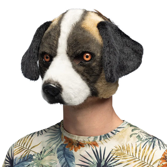 Plush Dog Half Mask