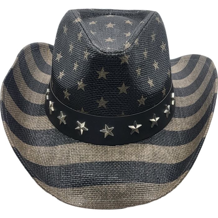 Dark USA Cowboy Hat