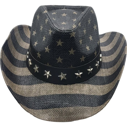 Dark USA Cowboy Hat
