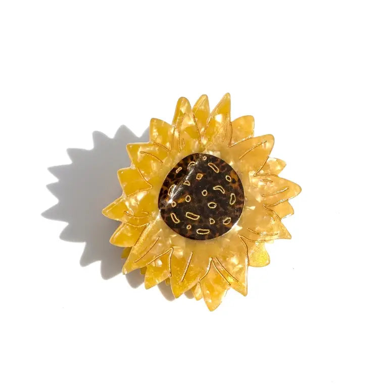 COMING SOON Solar Eclipse Sunflower Claw Clip