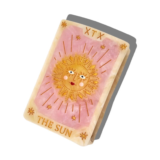 Solar Eclipse Sun Tarot Card Claw Clip