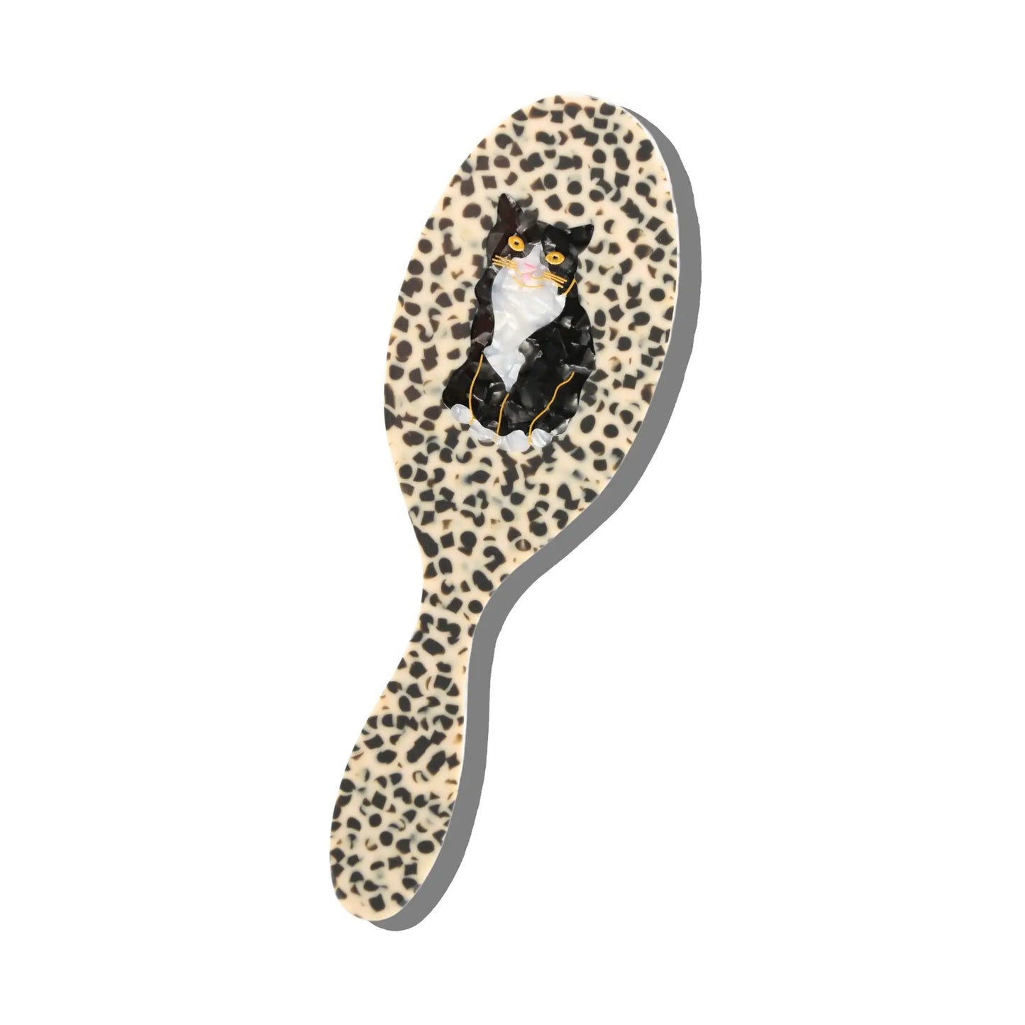 Solar Eclipse Tuxedo Cat Amazing-Hair-Day Hairbrush COMING SOON