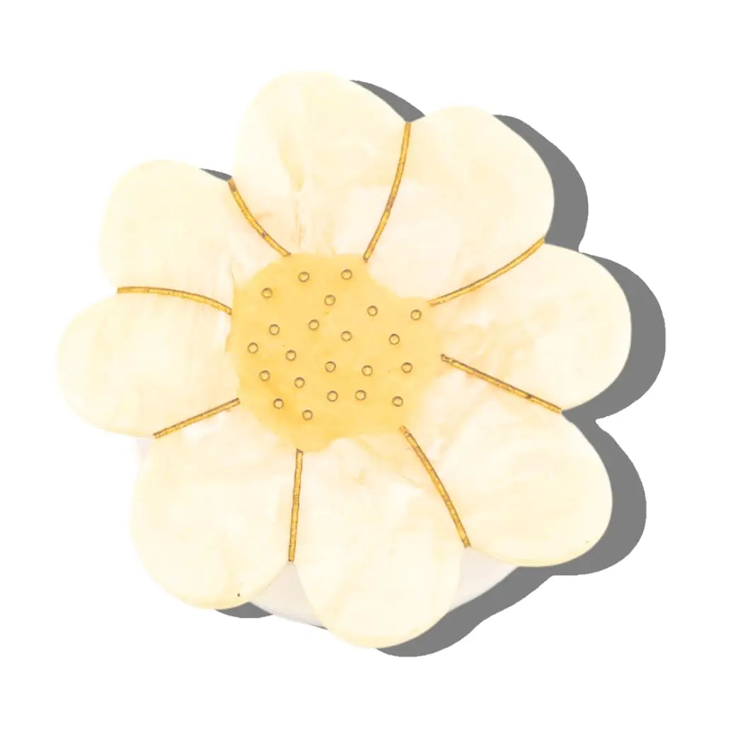 Solar Eclipse Hand-painted Vintage Daisy Grip Charm