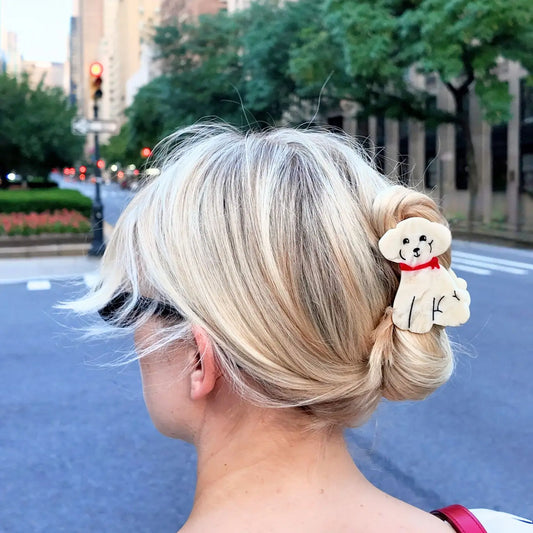 COMING SOON Solar Eclipse Doodle Puppy Claw Clip