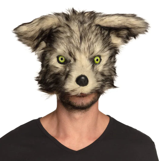 Plush Wolf Half Mask