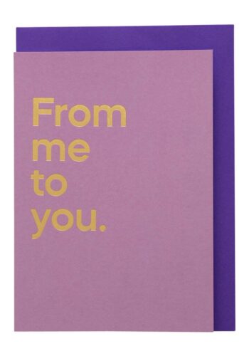 from me to you card