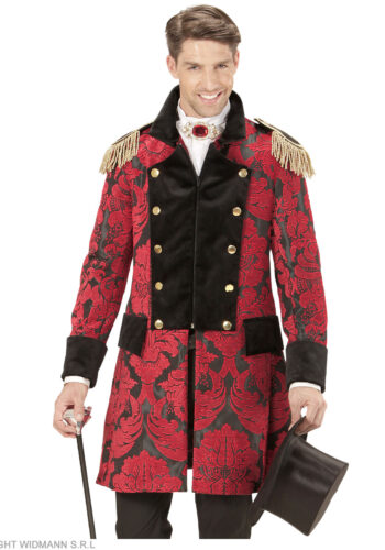 red brocade tailcoat