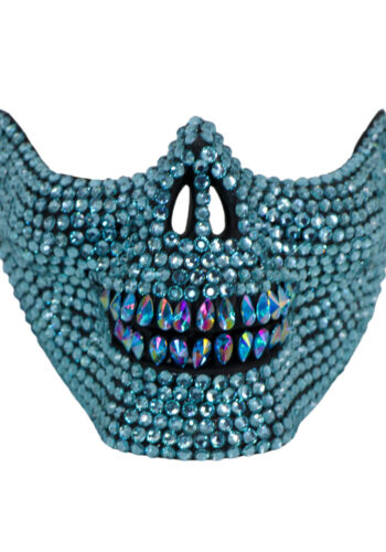 blue crystal skull mask