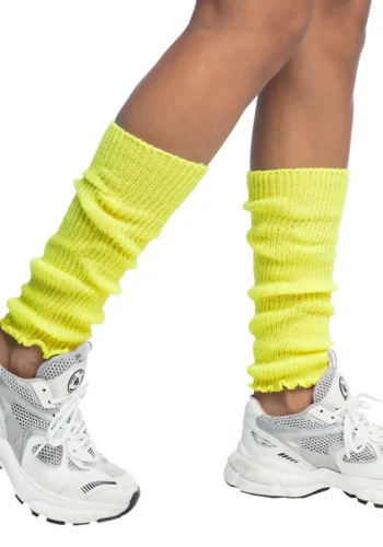 Leg warmers Basic neon yellow